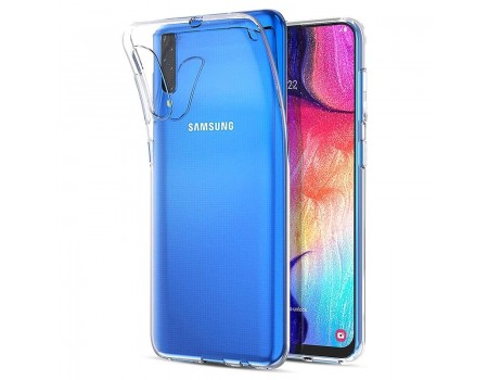 Чехол Silicone Case WS Samsung A50/A50s/A30s (A505/A507/A307) Прозрачный