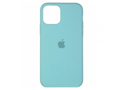 Чехол Silicone Case Full Cover iPhone 11 Copy Sea Blue (21)