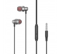 Навушники XO EP38 3.5mm In - ear Earphone 1.15M Gray