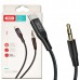 Кабель AUX XO NBR155B Type-C to 3,5mm adapt audio USB cable Black