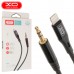 Кабель AUX XO NBR155A Lightning to 3,5mm adapt audio USB cable Black