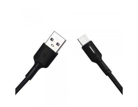 Кабель XO NB112 3A fast charging usb cable type-c Black