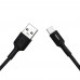 Кабель XO NB112 3A fast charging usb cable type-c Black