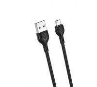 Кабель XO NB200 2.1A USB cable for micro 1M Black