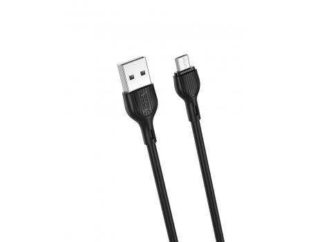 Кабель XO NB200 2.1A USB cable for micro 1M Black
