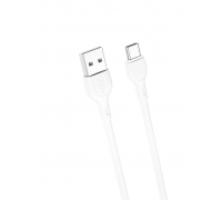 Кабель XO NB200 2.1A USB cable for type-c 1M White