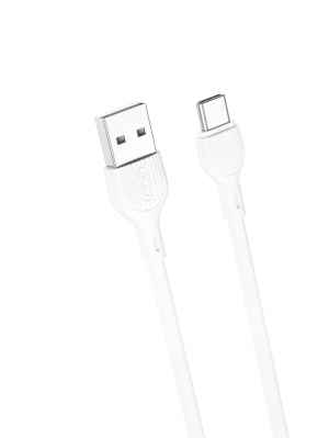 Кабель XO NB200 2.1A USB cable for type-c 1M White