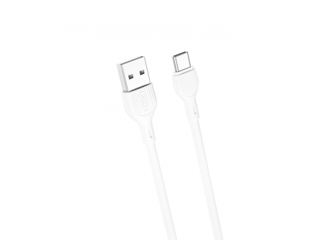 Кабель XO NB200 2.1A USB cable for type-c 1M White