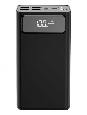 Power Bank XO PR125 digital display power bank 50000mah ( 3 input 4 output ) Black