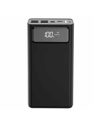 Power Bank XO PR124 digital display power bank 40000 mah ( 3 input 4 output ) Black