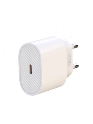 Сетевое зарядное устройство XO L81B  EU PD 20W fast charger Type-c Single port White