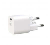 МЗП XO CE01 EU 20W PD Fast Charger Materials are CE certified White