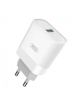 Сетевое зарядное устройство XO L63 15W FAST EU QC3.0 charger White