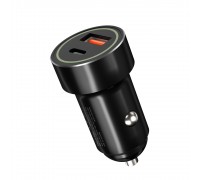 АЗП XO CC32 PD + QC3.0 20W USB/Type - c car charger Black