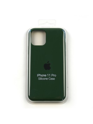 Чехол Silicone Case Full Cover iPhone 11 Pro Copy Atrovirens (54)