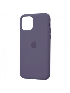 Чехол Silicone Case Full Cover iPhone 11 Pro Max Copy Lavender Grey (28)