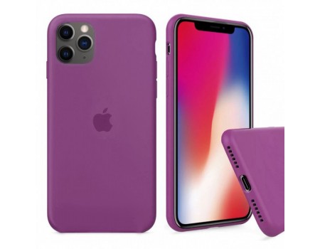 Чехол Silicone Case Full Cover iPhone 11 Pro Max Copy Grape (43)