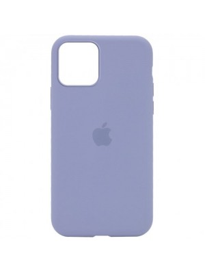 Чехол Silicone Case Full Cover iPhone 12 Pro Max Copy Lavender Grey (28)