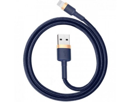 Кабель Baseus cafule Cable USB For lightning 2.4A 1M Gold + Blue