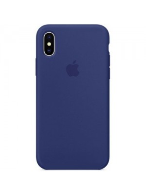 Чехол Silicone Case Full Cover iPhone XS Max Copy Navy Blue (20)