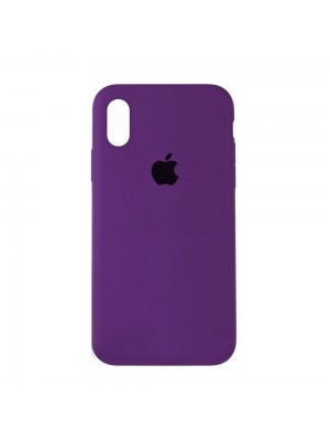 Чехол Silicone Case Full Cover iPhone XS Max Copy Grape (43)