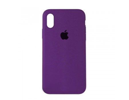 Чехол Silicone Case Full Cover iPhone XS Max Copy Grape (43)