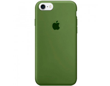 Чехол Silicone Case Full Cover iPhone 7/8 Copy Army Green (45)