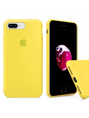 Чехол Silicone Case Full Cover iPhone 7/8 Plus Copy Canary Yellow (50)