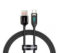 Кабель Baseus Display Fast Charging Data Cable USB to Type-C 66W 1m Black