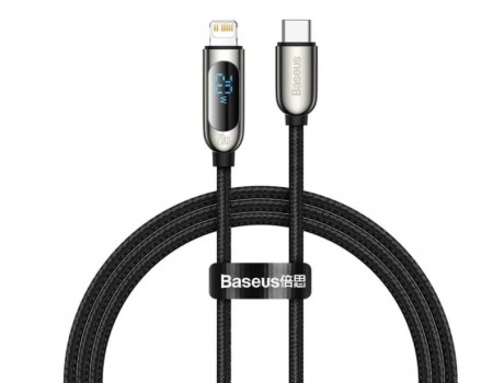 Кабель Baseus Display Fast Charging Data Cable Type-C to IP 20W 1m Black