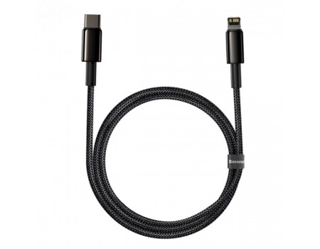 Кабель Baseus Tungsten Gold Fast Charging Data Cable Type-C to iP PD 20W 1m Black