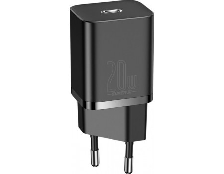 Сетевое зарядное устройство Baseus Super Si Quick Charger 1C 20W EU Black