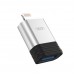 Адаптер XO NB186 Lightning to USB OTG adapter Silver