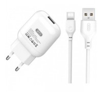 Сетевое зарядное устройство XO L37 EU charger with micro cable White