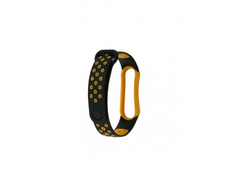 Ремешок Nike Sport Mi Band 5/6 Black/Yellow