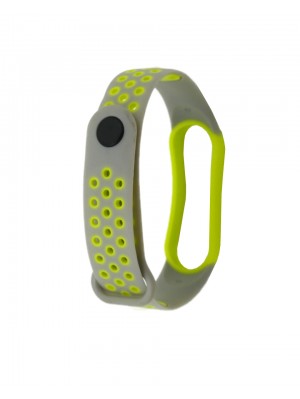 Ремешок Nike Sport Mi Band 5/6 Grey/Lime