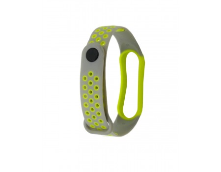 Ремешок Nike Sport Mi Band 5/6 Grey/Lime