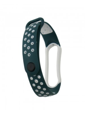 Ремешок Nike Sport Mi Band 5/6 Dark Green/White