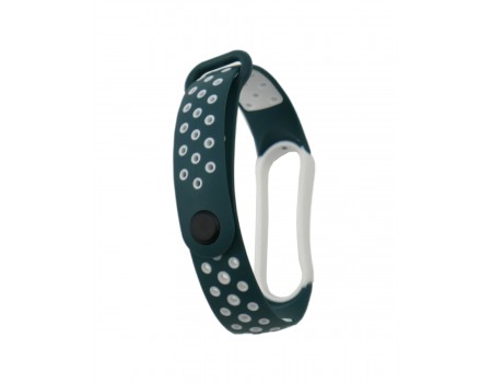 Ремешок Nike Sport Mi Band 5/6 Dark Green/White