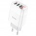 Сетевое зарядное устройство Hoco C93A Easy charge 3-port digital display charger(EU) White