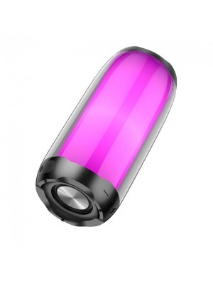 Портативна Bluetooth-колонка Hoco HC8 Pulsating colorful luminous wireless speaker Black