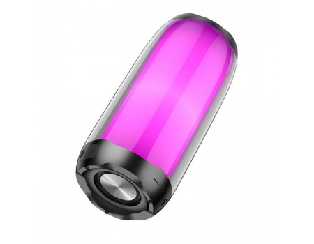 Портативна Bluetooth-колонка Hoco HC8 Pulsating colorful luminous wireless speaker Black
