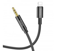 Кабель Hoco AUX UPA19 digital audio conversion cable Lightning Black