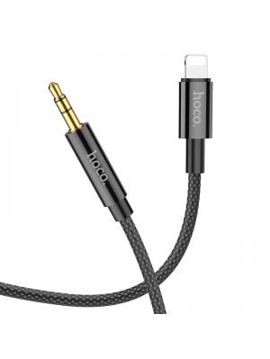 Кабель Hoco AUX UPA19 digital audio conversion cable Lightning Black