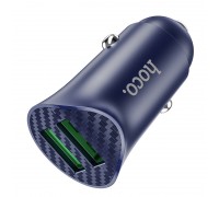 АЗП Hoco Z39 Farsighted dual port QC3.0 Car charger Blue