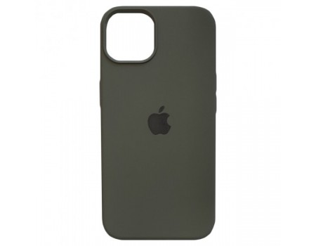 Чехол Silicone Case Full Cover iPhone 13 Copy Dark Olive (35)