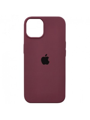 Чехол Silicone Case Full Cover iPhone 13 Copy Maroon (42)