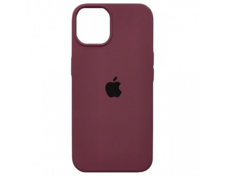 Чехол Silicone Case Full Cover iPhone 13 Copy Maroon (42)