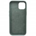 Чехол Silicone Case Full Cover iPhone 13 Copy Pine Green (55)