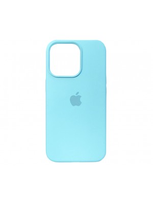 Чехол Silicone Case Full Cover iPhone 13 Pro Copy Sea Blue (21)